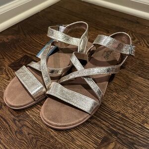 Toms Kacie Gold Women's Strappy Sandals